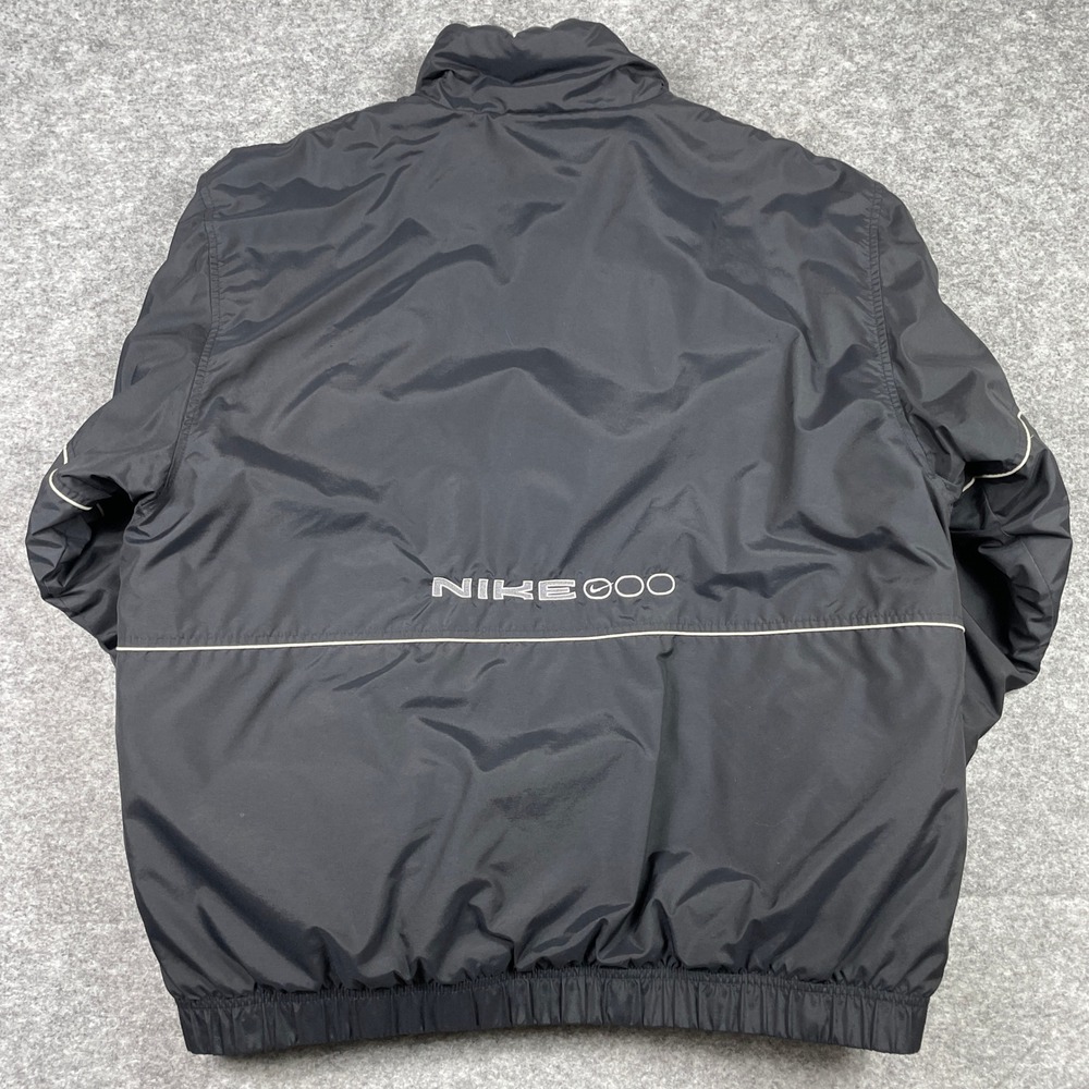 Vintage 90s Nike Alpha Project Jacket Mens Large Black Full Zip Quilted Puffer